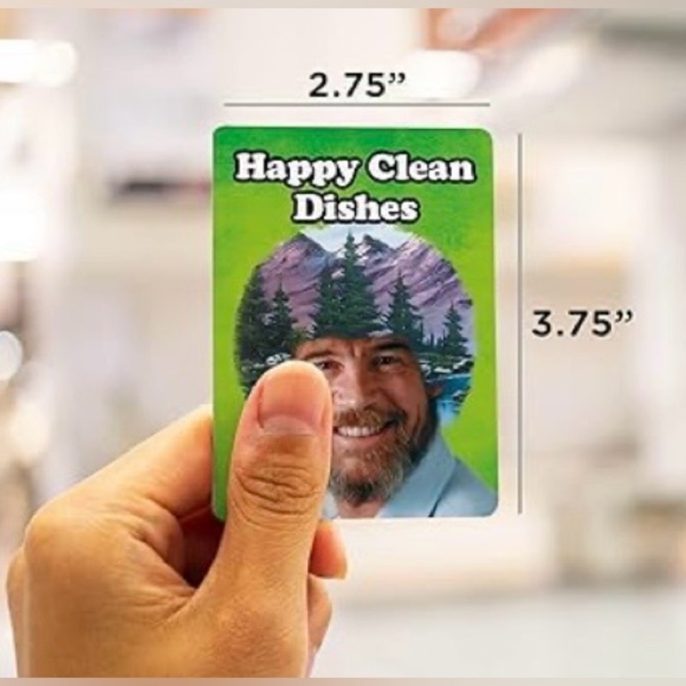 NEW Bob Ross Double-Sided Dishwasher Magnet - Picture 4 of 6